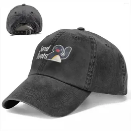 Ball Caps Send Noots Baseball Cap Cute Penguin Outdoor Casual Washed Trucker Hat Unisex Cool