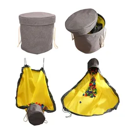 SlideAway Toy Clean-up Storage Bag Multifunctional Portable Toys Organizer Toy Bag Basket Integrated Waterproof Storage Bucket