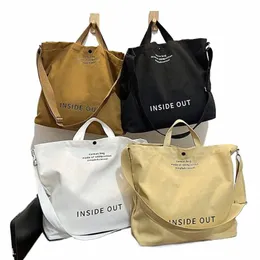 Torebka damska duża pojemność torba na płótnie swobodny stylowy minimalistyczny cvenient przenośna samica Diaagal Cross Bag C43R#