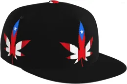 Ball Caps Fashion Puerto Rico Regulowany kapelusz Snapback dla mężczyzn i kobiet Sun Cap Hip Hop Flag Baseball Flat Bill Brim