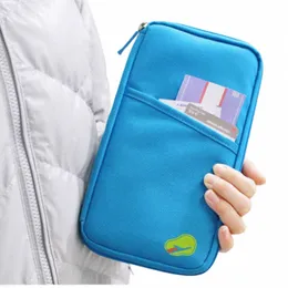 Multifuncti Card Package Handbag para Travel Passport Ticket Organizer para homens e mulheres ID Holder Storage Bag 18Hb #