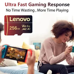 Lenovo 2TB 1TB Micro TF SD Card V60 A2 SD Card SD/TF Flash Memory Card  128GB 512G Class 10 Memory Card For Nintendo Switch Phone