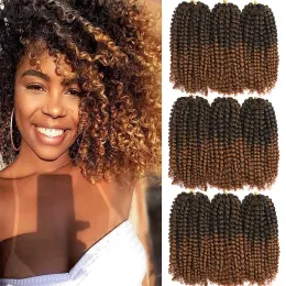 Jayfans Marly Bob Ombre Crochet Braids Cheveux Synthetic Marlybob Jerry Curl Jamaican Bounce Soft Locs Crochet Hair For Women