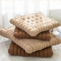 2021 Novo estilo Filme fofo Biscoito formato anti-fadiga PP Algodão de algodão macio Cushion para decoração do dormitório do escritório de quarto de casa