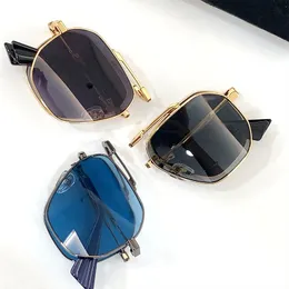 Modedesigner Männer und Frauen Sonne können dreidimensionale Volltextur super gute DG6664 UV400 Retro-Vollformat-Sonnenbrille falten