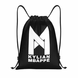 Mbappes Borsa da calcio con coulisse Donna Uomo Pieghevole Sport Palestra Sackpack Calcio KM Negozio Zaini portaoggetti