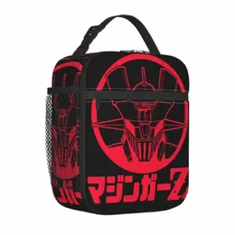 Mazinger Z Isolated Lunch Bag Cooler Bag Warrior Robot Japan Anime Harajuku Läcksäkert Tote Lunch Box Men Women College Outdoor P5io#