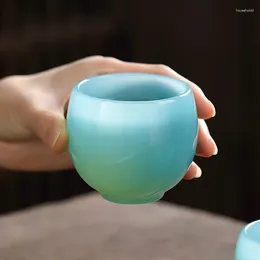 Teetassen Tianqing Jade Porzellan Master Cup Einzelne Teetasse Großes Glas Persönliches Ruyi Chinesisches Kungfu-Set Zubehör