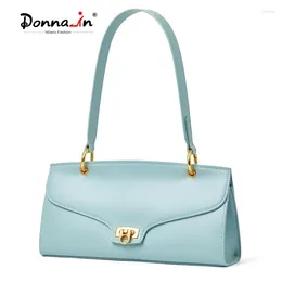 Totes Donna-in Fashion Shoulder Underarm Bag Cowhide Handbag For Women Real Leather With Gold Lock Buckle Trendy Elegant Commute