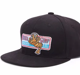 캐주얼 도착 Bubba Gump Shrimp Co 야구 모자 패션 디자이너 포레스트 의상 코스프레 자수 스냅 백 캡 남자 및 WOME3854688
