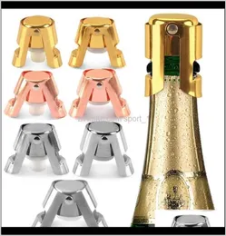 Edelstahl -Flaschenstopper -Stopper -Champagner -Stopper kreativer Stil Mund einfach zu verwenden X3QHB Bar Tools ETMEK4491549
