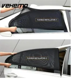 2Pcs Car Window Cover Sunshade Curtain UV Protection Shield Sun Shade Visor Mesh Solar Mosquito Dust Protection Carcovers New1115672