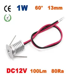 12pcs 1W DC12V 18mm Mini LED Down Llight Lamba 80RA 100LMW 60 Derece Spot Dolap ve Merdiven Lambası5224588