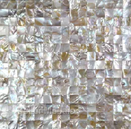 Naturlig iriserande färg 100 Natural Chinese Freshwater Shell Mother of Pearl Mosaic Tile For Interior House Decoration Square ST5247806