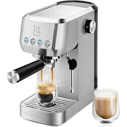 Casabrews Espresso Coffee Machine 20 Bar Professional Maker Cappuccino Latte med Steam Milk Frother 240423