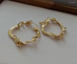 Hoop Huggie barochy gioielli in oro color orecchini irregolari per donne dichiarazioni geometriche vintage geometrica mujerhoop2559885