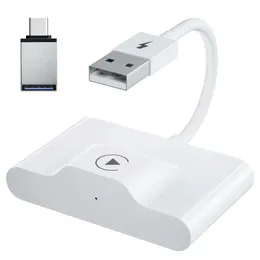 Adaptador de CarPlay sem fio para iPhone Wireless Auto Adapter, dongle sem fio Apple Wireless, plug PLAY PLAY 5GHZ WIFI ATUALIZAÇÃO ONLINE GPS