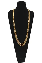 Дизайн моды кубинские сети ожерелья мужские бренды дизайнер бренд крупный ожерелье роскошное 18 тыс. Золотого густого ожерелья аксессуары для ювелирных изделий 5450032
