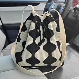 Umhängetaschen Internet berühmte Handtasche gestrickter Pullover Bucket Bag Koreanische Version VERSATILE TOTE HAND HULD Casual Lunch Box