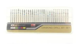 30pcset Diamond Nail Drill Bit Set Grinding for Electric Manicure Machine Accessories Nail Art Clean Burr Tools Kits2260006