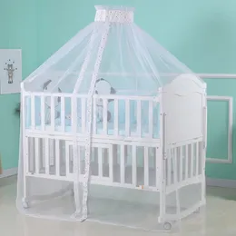 Bebek beşik kızlar için yaz sivrisinek ağı çocuk kubbe kanopisi netting dantel kubbe çadır anti sivrisinek örgü prenses oda dekor 240422