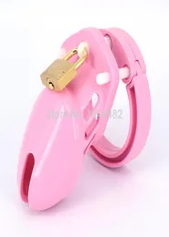 Pink Weiches Silikongürtel CB6000S kleiner Schwanzkäfiggerät Sexspielzeug mit 5 Penisringen für Männer Y18928048792215