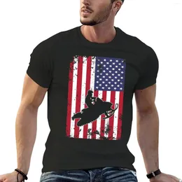 Tops canotte maschili pilota in motoslitta USA US US FLAG SLED Vintage T-shirt Abiti carini Plus Tagni per ragazzi Shirt per camicie per la stampa animale per uomo Pack