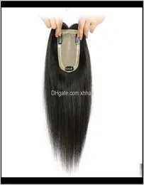 Produkty Produkty Produkty Drop dostawa 2021 100 Perentowa ludzka jedwabna podstawa 914 cm prosta brazylijska dziewicza włosa toupee for9684481