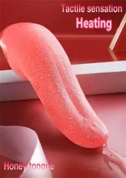 Секс -игрушка массажер Новый дизайн языка облизывание отопление G Spot Massager Clitoral Vibrator Clito