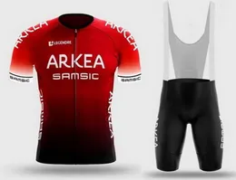 Racing sätter laser klippt 2024 arkea samsic team short hylsa cykeltröja sommar slitage ropa ciclismo bib shorts