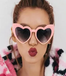 Moda Heart Sunglasses Women 2019 Cute Glasses Brand Vintage Brand Pink Sunglasses Shape for Women Party Eyewear5910161