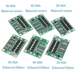 جديد 3S/4S 40A 60A LI-ION LITHIUM LITHIUM BETTRANCE CORTRY BOARD 18650 BMS لمحرك الحفر 11.1V 12.6V/14.8V 16.8V.