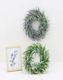 人工植物ガーランドプラスチックフラワーリースホームドアデコレーションハンギング装飾品結婚式の背景モールウィンドウレイアウト7001934