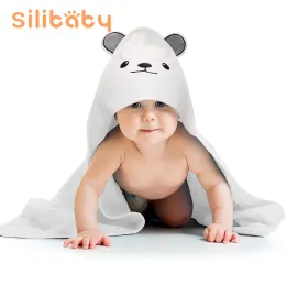 Vestidos Silibaby Baby com capuz Toalha recém -nascida Robe super macio Toalha de banho quente Sagre