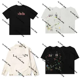 Lanvis Shirt Lavinss tshirt Men Lanven Shirt Hiphop Print Print Eversive Gothic Smart Disual Harajuku Streetwear Y2K Tops Goth Men Lavines Shirt Lavens Shirt 81