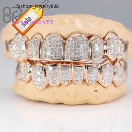 Bereal Jewelry Gold Plated Moissanite Teeth Invisible with Princess Cut Sier VVS Custom Hip Hop Iced Out GrillzvvS