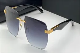 Nya modeglasögon design solglasögon Konstnären II Polygon Rimless Frame Generous Style Highend Outdoor UV400 Protection Lens4579960