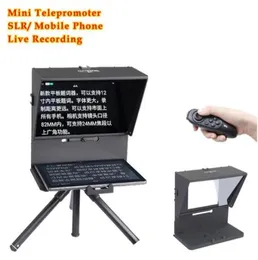 Mini Teleprompter 휴대용 내부자 모바일 텔레 프롬프터 아티팩트 폰 및 DSLR 레코딩을위한 리모컨이있는 비디오 비디오 26167654663194