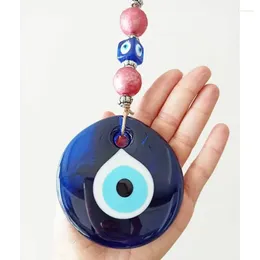 Decorative Figurines Handwoven Evil Eye Hanging Decoration With Blue Charm Turkish Home Decor And Nazar Wall Art Living Room