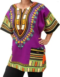 Ethnic Clothing African Dashiki Cotton Shirt Men Women Festival Boho Hippie 60's 70's Bohemian Unisex Craft Clothes