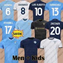 23 24 camisas de futebol Lazio 50th Sergej 2024 Laz Maglia SS Lazio Kits Camisa de futebol Maglia Lazio Pedro Luis Alberto Imobil