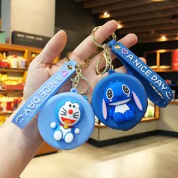 Cartoon Silicone Anime Keychain Zero Wallet Small Wallet Key Hanging Accessories Bag Doll Hanging Accessories Keychain