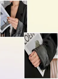 Nuovo design gotico classico h lettera oro anelli oro per donna 2021 coreani gioielli di moda girl039s replica accessori set di lusso 9241853400