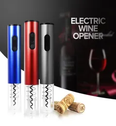 Original Automatisk vinflasköppnare Kit Automatisk korkskruv Electric Wine Opener Cordless med Foil Cutter och Vakuumstopp4083398