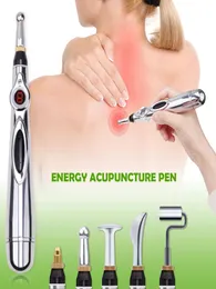 Electronic Acupunkture Pen Electric Meridians Therapy Leczenie Masaż PET Meridian Energy Pen Ból Ból Narzędzia Masaż 2701197