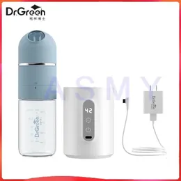 Dr.Green 4S Thermostatic born Baby Bottle Wide Mouth Glass 150mL/240mL Sealed isolation Fast milk filling RemovableWashable 240423