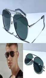 Nowe okulary przeciwsłoneczne Lancier Men Designer metalowe okulary przeciwsłoneczne Vintage Pilot Style Fashion Style Oval Frame UV 400 obiektyw z oryginalnym case1054318