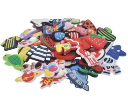 10pcs/lot Boys Girls Cute PVC Shoe Charms Decorations Accessories Animals cartoon JIBZ For Kids Gift2742189