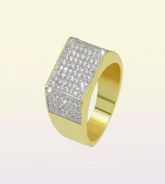 Victoira Wieck luksus prosta biżuteria 925 Sterling Silvery żółte, wypełnione złotem, mała biały szafir cZ Diamond Party Men Wedding B3862970
