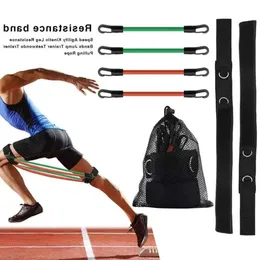 Puxe Taekwondo Trainer Leg Resistance Rope Speed ​​Rungity AGILIDADE EXERCÍCIO DE TREINO DE JUMPO DE LATEX ELATICS BANDS FIESS expandir